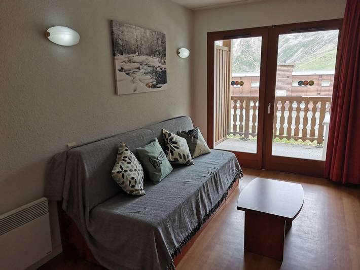 Chalet pour 4 personnes, avec balcon et piscine dans La Mongie