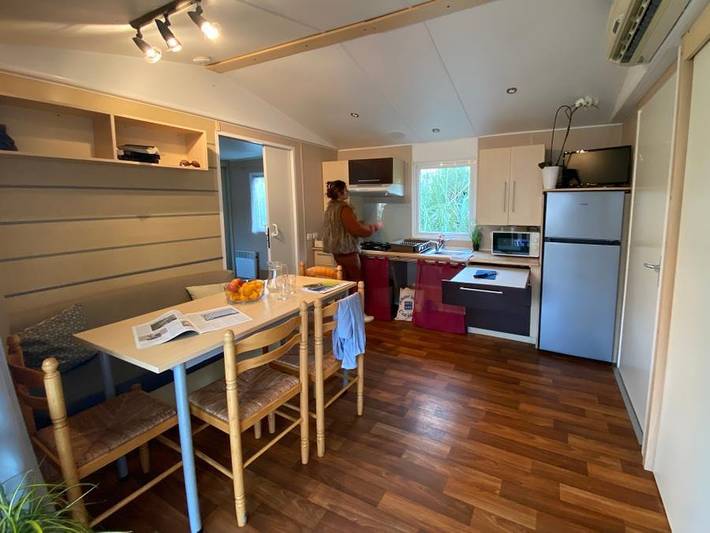 Flower Camping de La Grande Lande - Mobilheim 4 personen - Mobilheim für Personen mit eingeschränkter Mobilität- 2Ch 1Sdb-Tv in Moëlan-sur-Mer, Quimper und Umgebung
