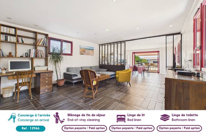 Maison familiale 8 pers – jardin & BBQ in Longeville-sur-Mer, Vendée