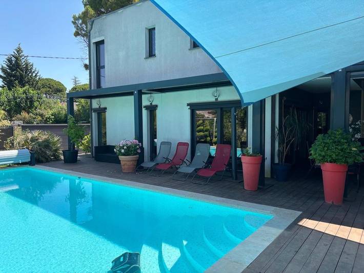 Villa pour 8 personnes, avec Jacuzzi et Terrasse ainsi que Jardin et Piscine à Bouc-Bel-Air