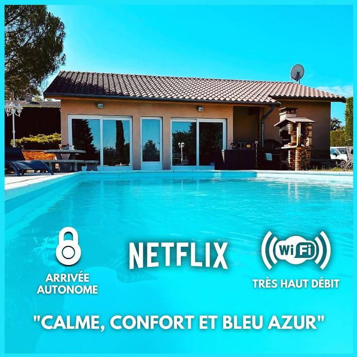 Villa pour 4 personnes, avec Terrasse et Jardin ainsi que Piscine et Vue