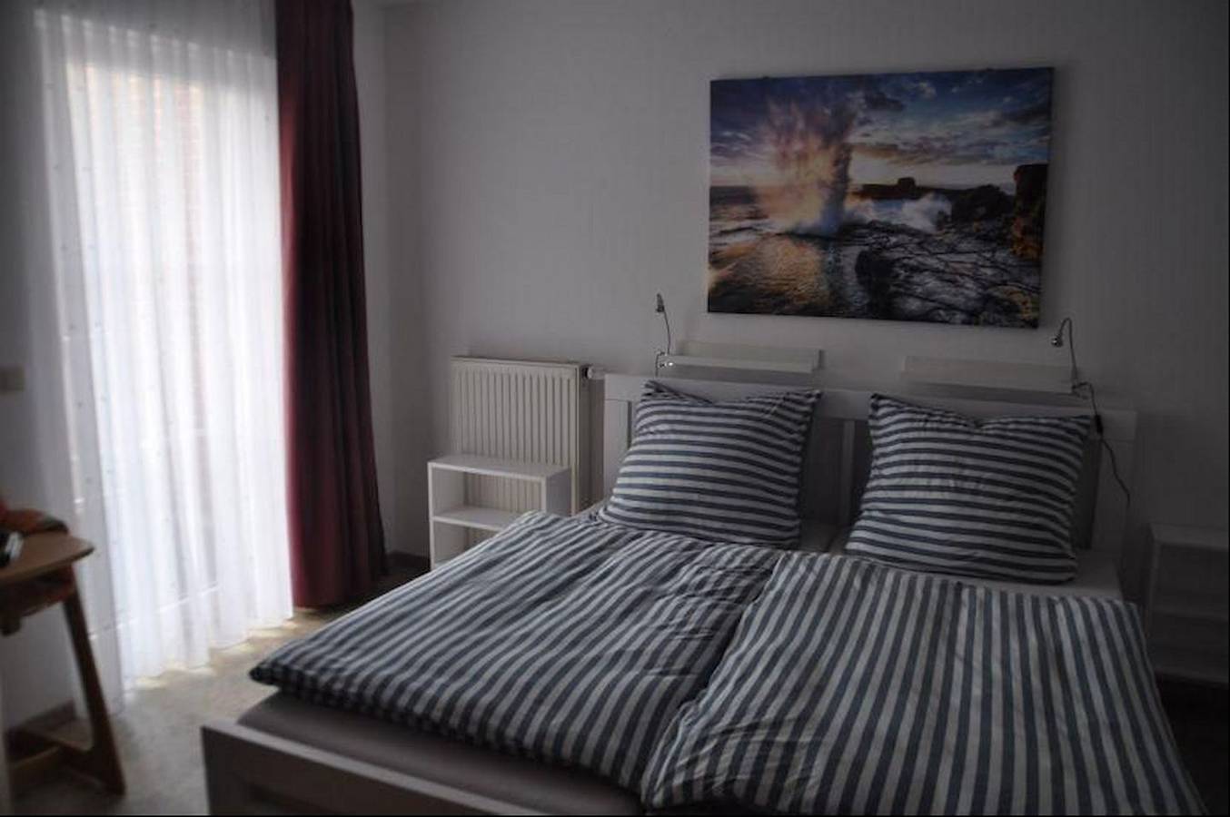 Ganze Wohnung, Komfortables Ferienapartment mit Balkon, Wlan und Meerblick in Orth in Westfehmarn, Fehmarn