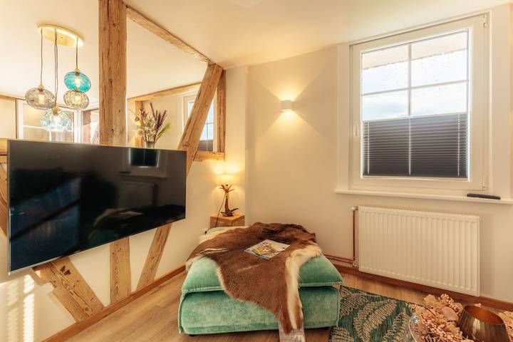 Ferienhaus für 26 Personen, mit Balkon und Balkon/Terrasse sowie Terrasse und Garten im Harz