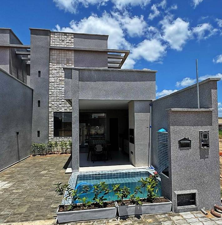 Casas e apartamentos de temporada para 8 pessoas, com jardim e piscina em Piranha