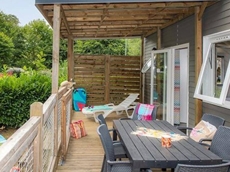 Hu Park Albatros Village - Mobilheim 6 personen - Comfort | 3 Zi. | 6 Pers. | Erhöhte Terrasse | Clim. in San Vincenzo, Etruskische Küste