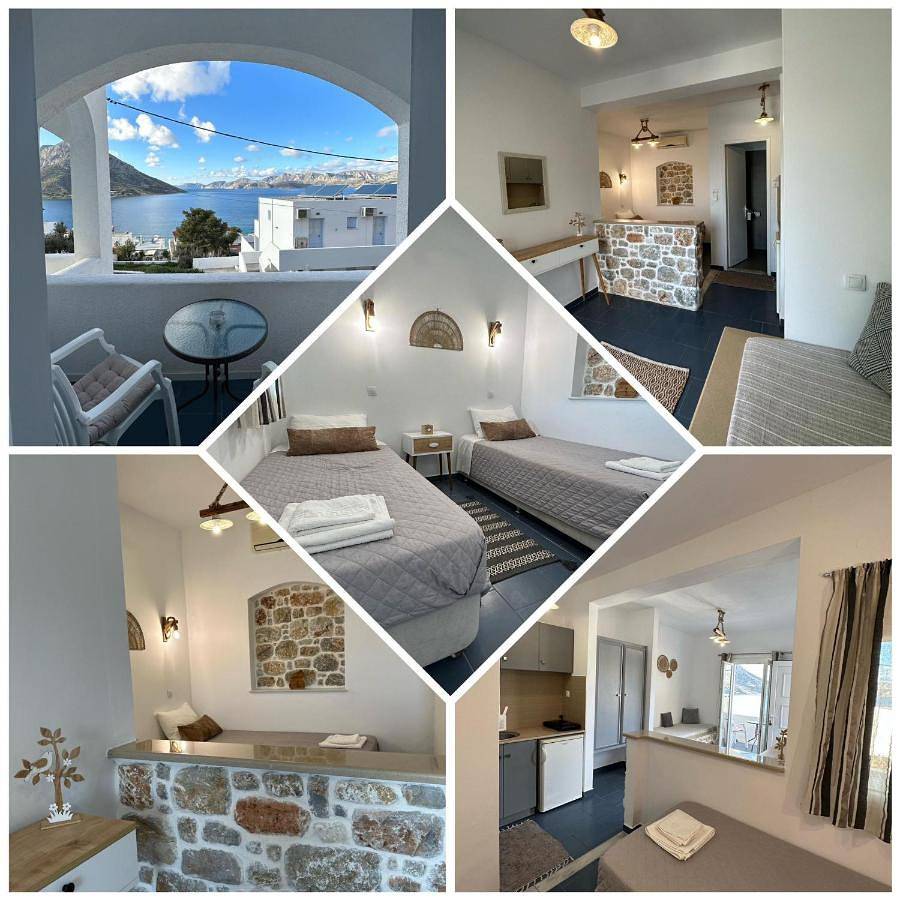 Appartement entier, Studio with Sea View in Myrties, Kalymnos
