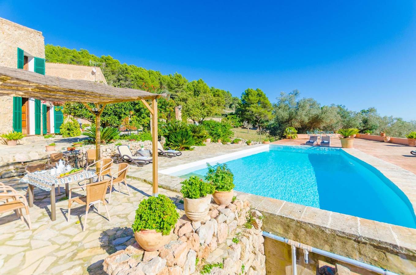 Villa für 6 Personen mit Garten in Esporles, Mallorca Westen