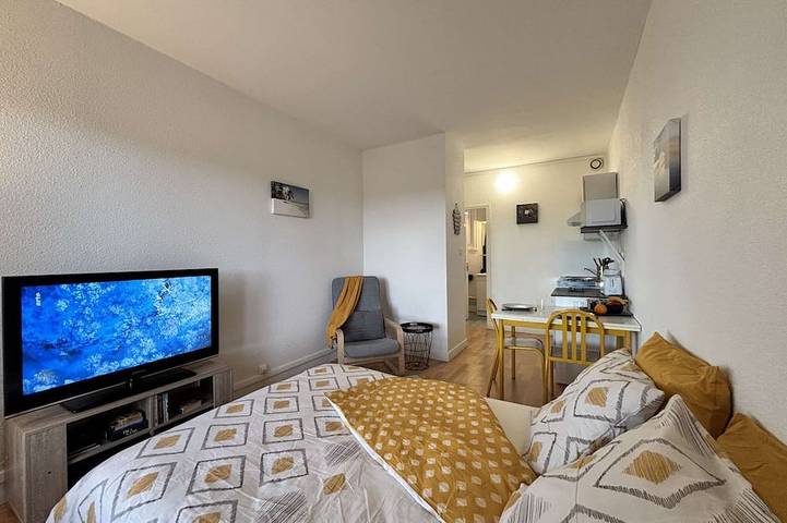 Appartement entier, Bella Vista - Studio - Balcon - Parking in Châtel-Guyon, Parc naturel régional des Volcans d'Auvergne