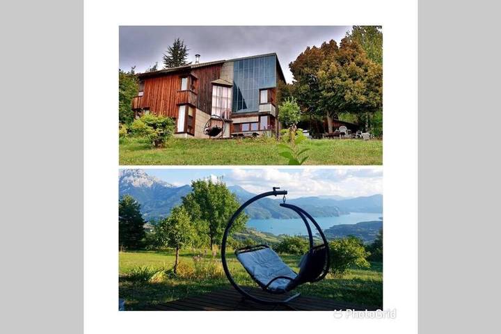 Maison de vacances pour 8 personnes, avec vue sur le lac ainsi que jardin et vue