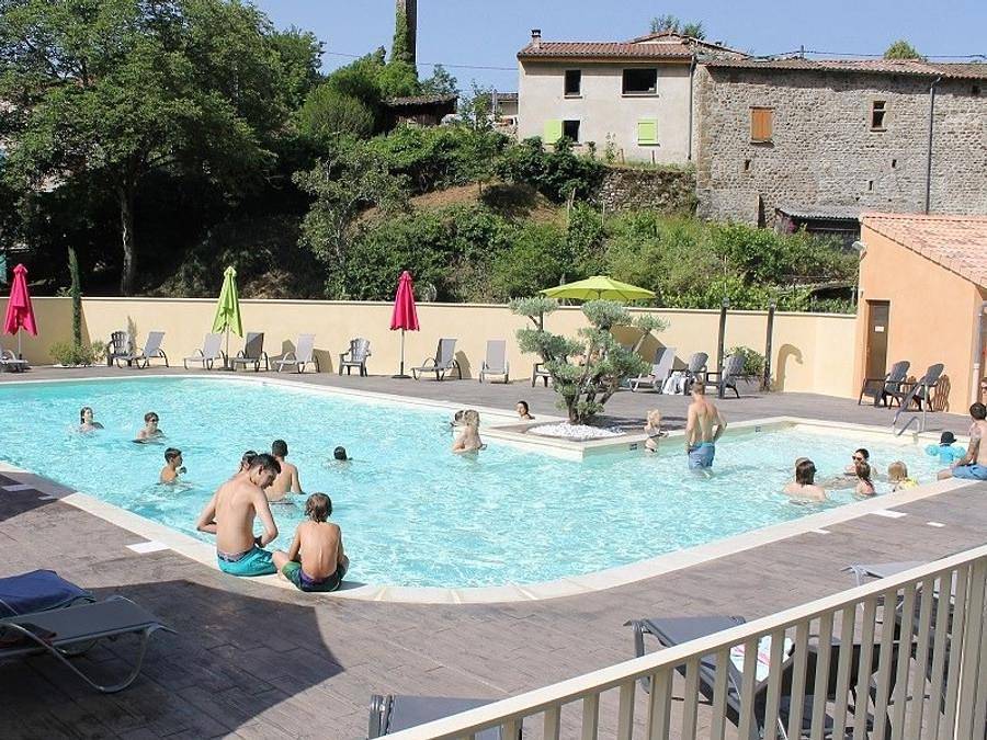Camping de Retourtour - Albergue 5 personas - Bali cabaña de lona - 32 m² - sin instalaciones sanitarias in Lamastre, Parc naturel régional des Monts d'Ardèche