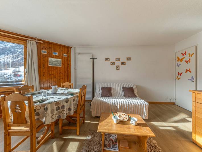 Studio pour 4 personnes, avec balcon, animaux acceptés à Val-d'Isère