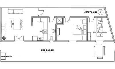 Gîte pour 4 personnes, avec terrasse à Tanneron