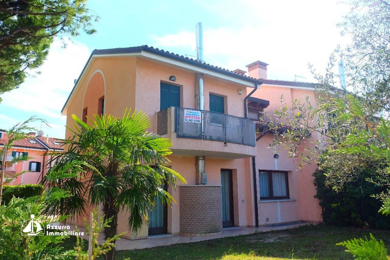 Villa 'Le Cascine 01' mit privater Terrasse, Garten und Klimaanlage in Lido di Jesolo, Jesolo-stadt