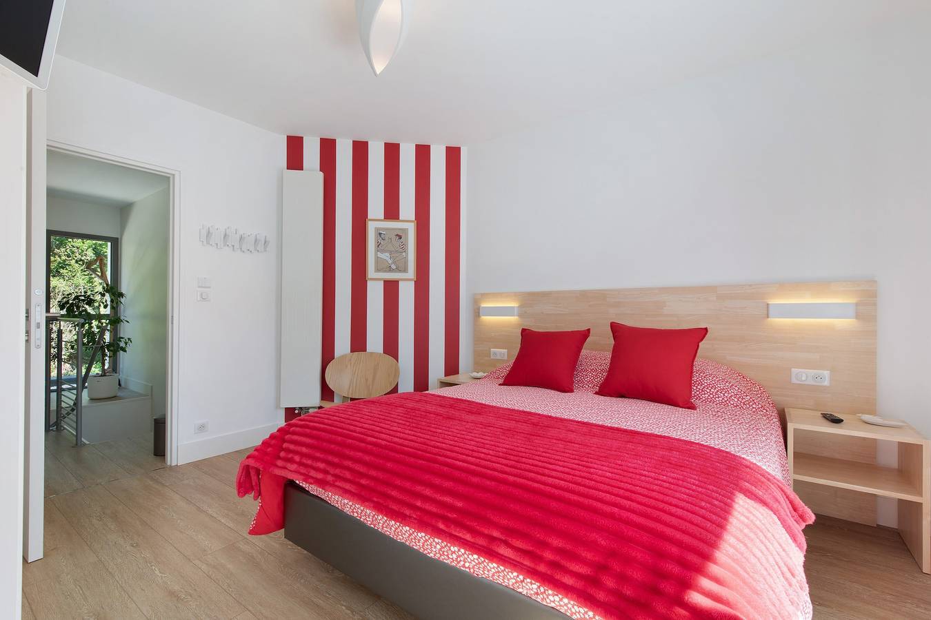 Gästezimmer „Holen – Zimmer Ria“ mit gemeinsamer Terrasse, Strandblick & Wlan in Plougonvelin, Brest und Umgebung