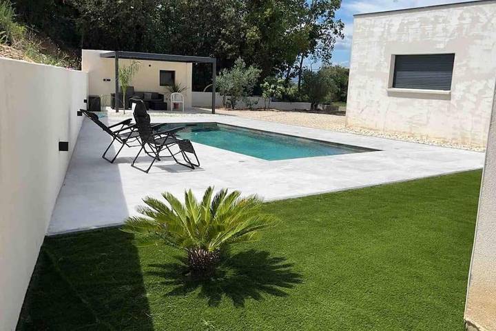 Maison de vacances pour 8 personnes, avec jardin et piscine