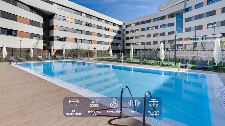 Apartamento de vacaciones para 2 personas, con terraza y piscina - 1