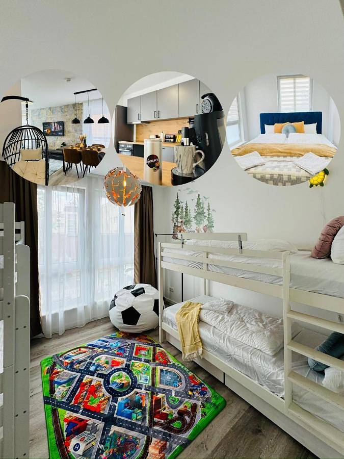 Ferienwohnung für 8 Personen, mit Balkon und Terrasse sowie Ausblick in Bad Schwartau