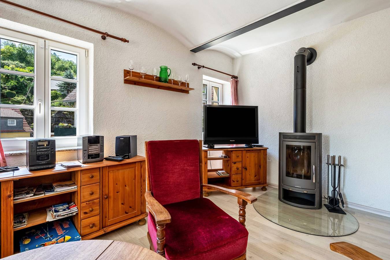 Ganze Wohnung, Ferienwohnung 'Wohnung Auf Dem Buschholz' mit Bergblick, privater Terrasse und Wlan in Stadt Wehlen, Wehlen
