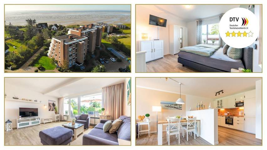 Ferienwohnung für 4 Personen, mit Ausblick und Terrasse sowie Sauna, mit Haustier - 1