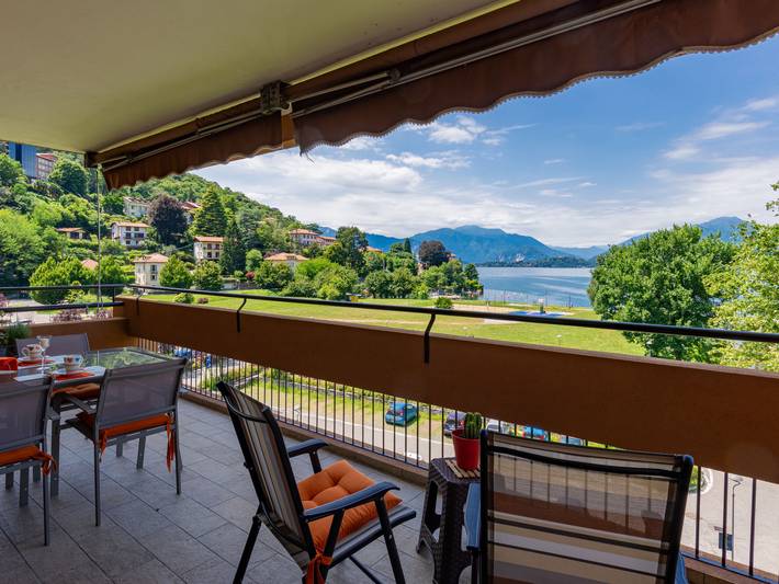 Ferienwohnung für 5 Personen, mit Balkon und Garten sowie Seeblick