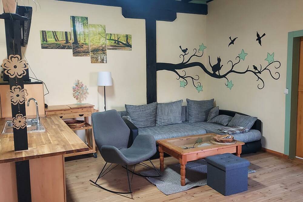 Ganze Wohnung, Gemütliche Ferienwohnung \"Spatz\" mit direkten Seezugang - Angelurlaub Mv in Wokuhl-Dabelow, Mecklenburg-Strelitz