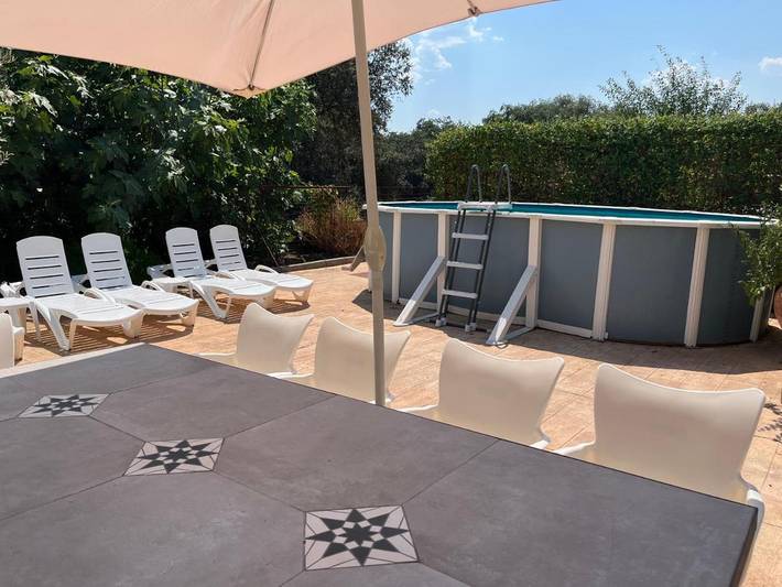 Casa rural para 10 personas, con vistas además de piscina y jardín en Aracena - 2