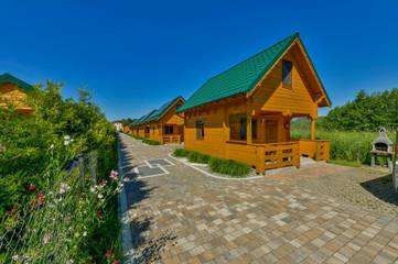 Lodge für 3 Personen, mit Kinderpool und Garten sowie Pool, kinderfreundlich in Polnische Ostsee