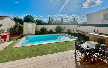 Gîte pour 7 personnes, avec jardin ainsi que terrasse et piscine à Rognac