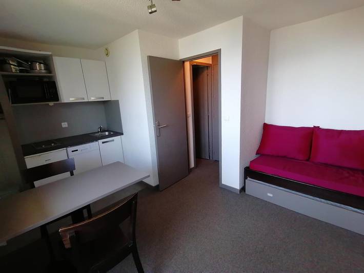Studio pour 2 personnes, avec balcon dans La Plagne