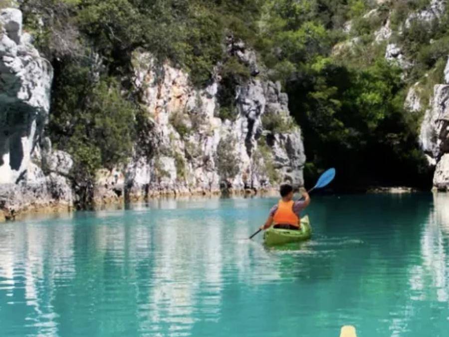 Camping Verdon les Grands Domaines - Mobilheim 4 personen in Saint-Laurent-du-Verdon, Regionaler Naturpark Verdon