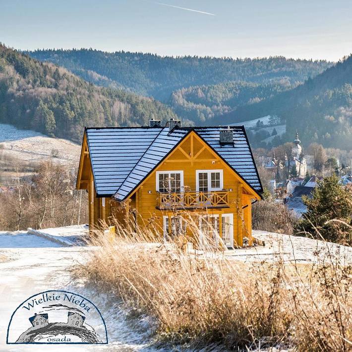 Dom dla 8 osób, z ogród i widok oraz sauna, zwierzęta dozwolone w Krynica-Zdrój