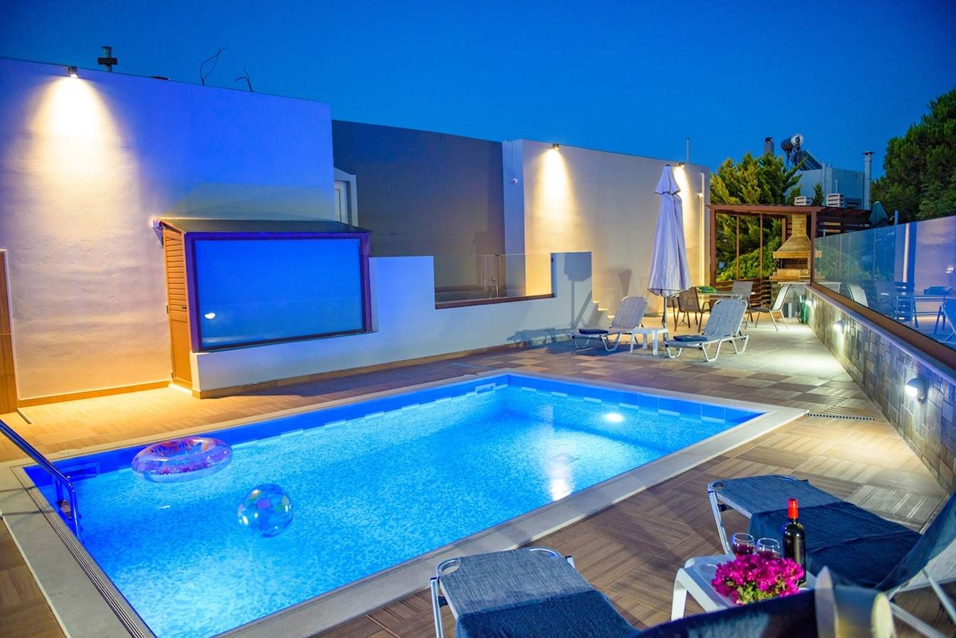 Villa Marie Nicol (private pool) in Lygaria, Achlada