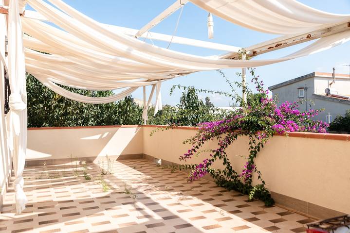 Ferienhaus für 6 Personen, mit Balkon und Garten in Licata