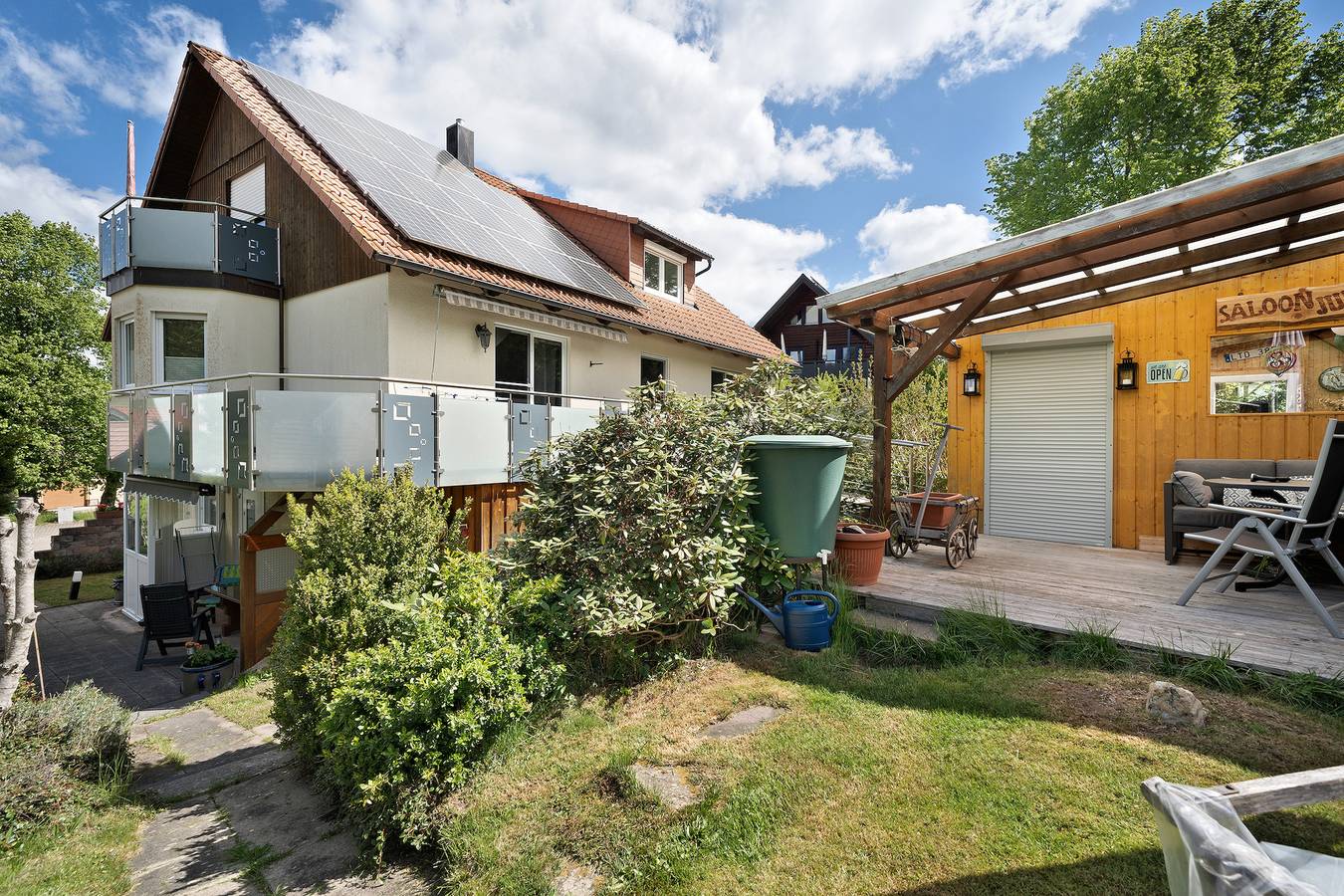 Ganze Wohnung, Ferienwohnung 'Perkuhn' mit Bergblick, privater Terrasse und Wi-Fi in St. Georgen im Schwarzwald, Mittlerer Schwarzwald