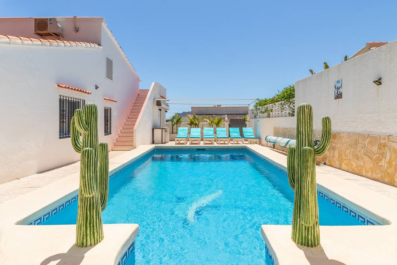 Villa "Villa Carolima - beheizter Pool" mit Meerblick, Wi-Fi, A/C, Terrasse & Garten in La Fustera, Benissa