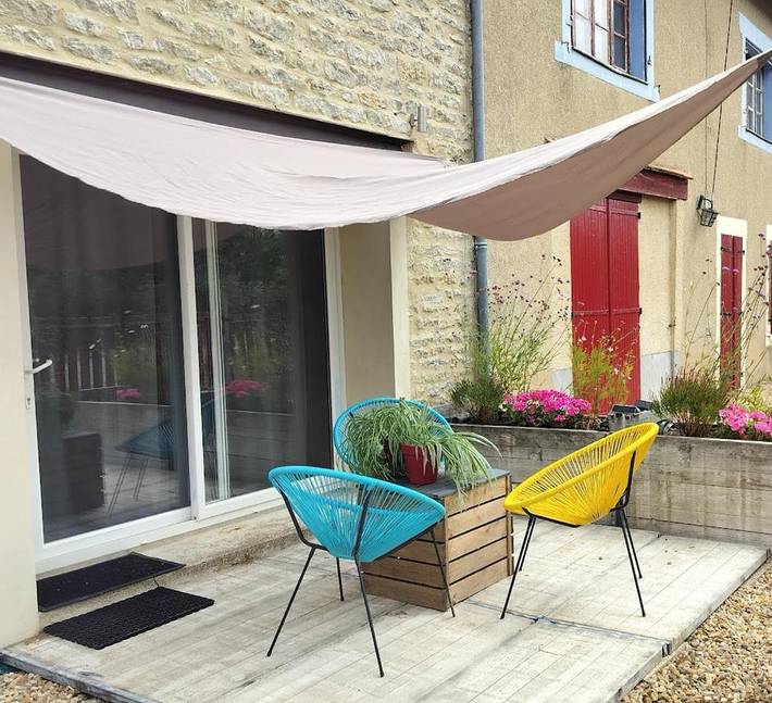 Maison de vacances pour 4 personnes, avec terrasse et vue, animaux acceptés
