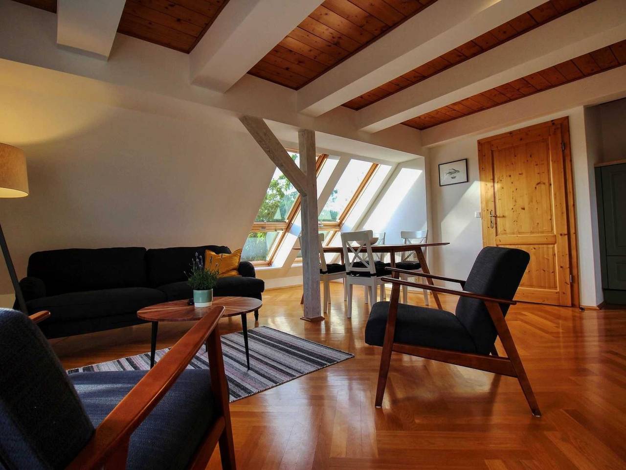 Ganze Ferienwohnung, Ferienhaus Makrele von 1877 - Große Giebelwohnung im Fischerhaus von 1877 in Sundhagen, Stralsund Umland