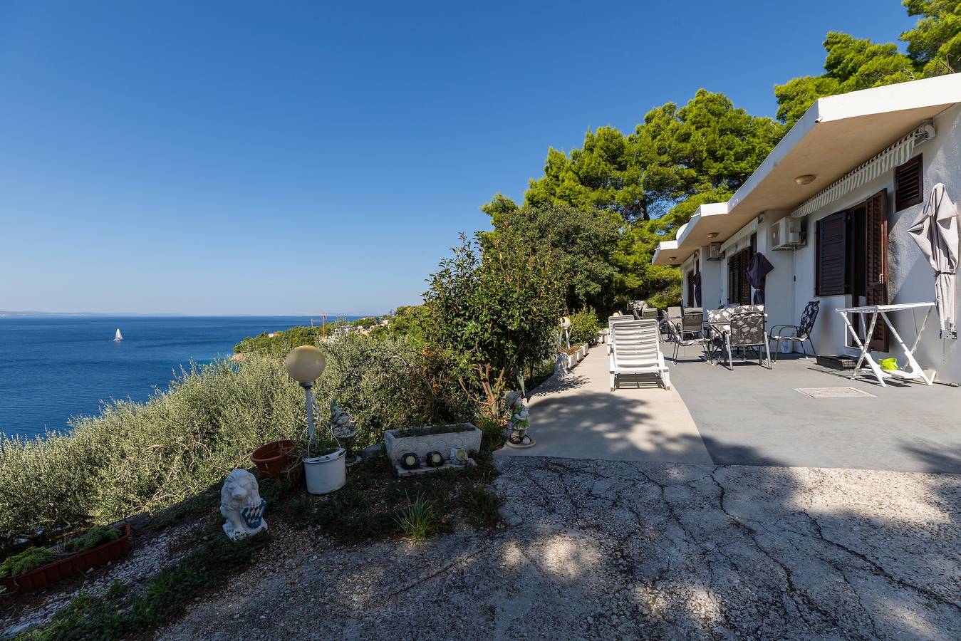 Entire apartment, One bedroom apartment with terrace and sea view Stanići, Omiš A-20107-b in Stanici, Omiš-Riviera