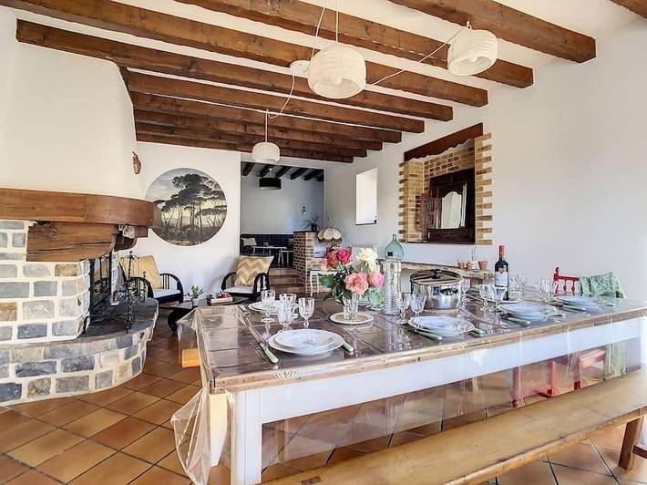 Gîte pour 10 personnes, avec jardin et sauna, animaux acceptés dans Landavran