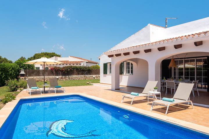 Villa pour 6 personnes, avec jardin et terrasse à Binibeca