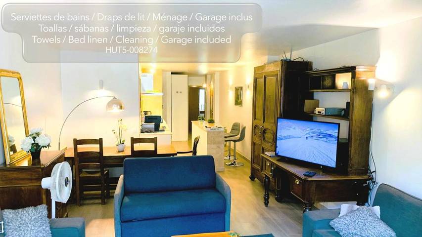 Apartamento para 6 personas, con balcón en Andorra la Vella