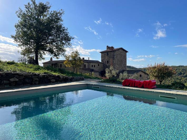 Holiday home for 10 people, with garden in Tuscany