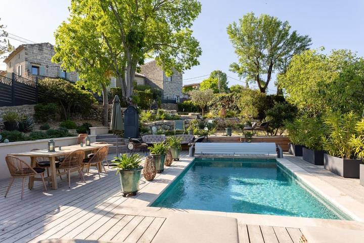 Villa pour 6 personnes, avec Terrasse et Jardin ainsi que Piscine et Vue