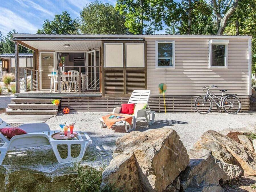 Camping Port de Plaisance  - Mobilhome 6 personnes - Mobil-home | Classic | 3 Ch. | 6 Pers. | Terrasse simple | Tv in Clohars-Fouesnant, Région de Quimper
