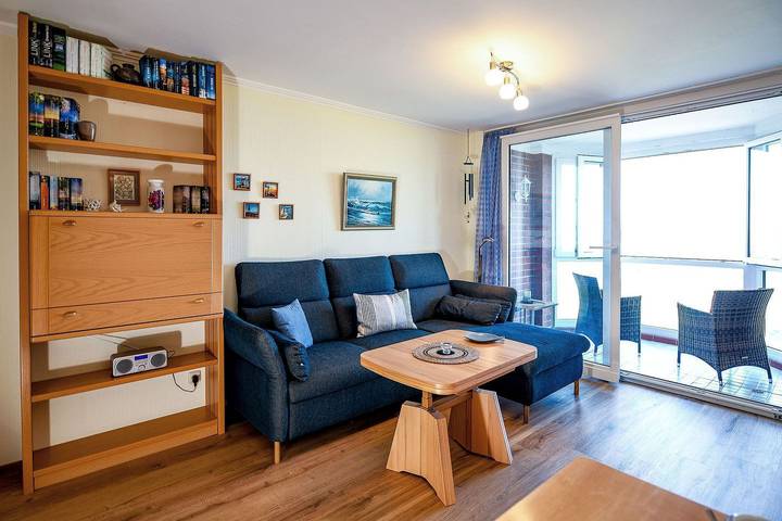 Ferienwohnung für 3 Personen, mit Balkon und Balkon/Terrasse sowie Sauna und Ausblick in Sahlenburg, Cuxhaven