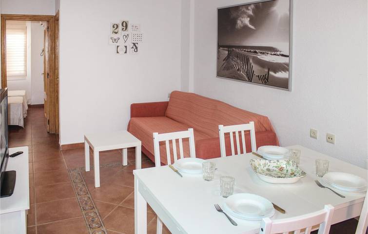 Appartement de vacances entier, Escapade au bord de la mer avec climatisation, kitchenette et terrasse in Playa El Castillico (San Javier), San Pedro del Pinatar