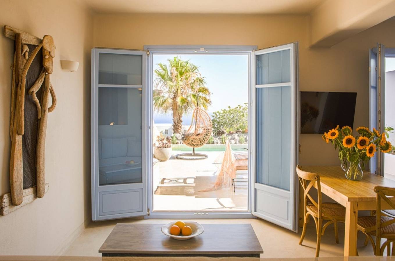 Villa für 6 Personen mit Terrasse in Finikia, Santorin