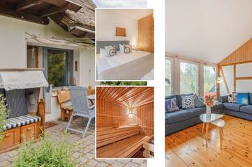 Ferienhaus für 8 Personen, mit Garten und Sauna sowie Ausblick und Seeblick in Heringsdorf