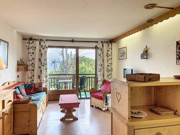 Studio pour 3 personnes, avec Balcon à Combloux