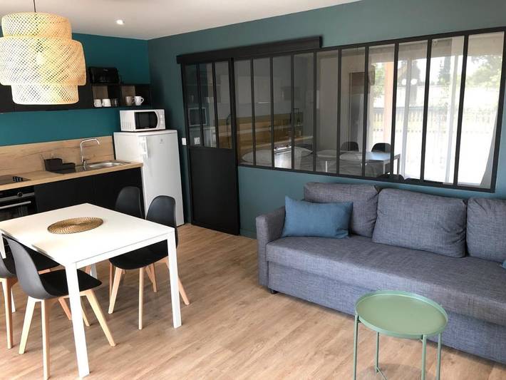 Appart’hôtel pour 2 personnes, avec jardin